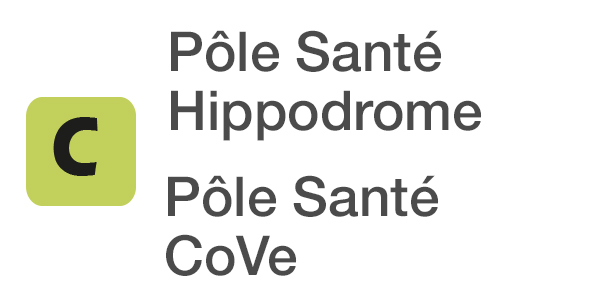Pictogramme ligne C Pôle santé Hippodrome - Pôle Santé Cove